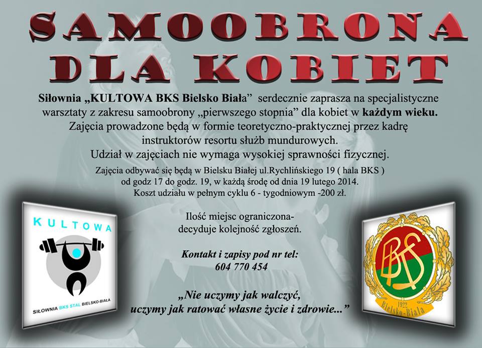 Zajęcia samoobrony dla kobiet